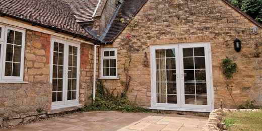 White uPVC French Door