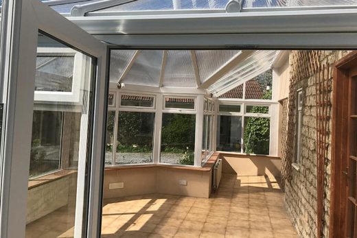 Interior view of a bespoke uPVC conservatory
