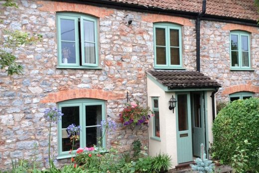 Chartwell green uPVC casement windows