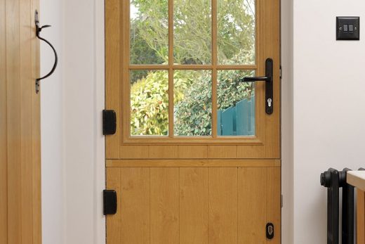 Irish oak effect stable door