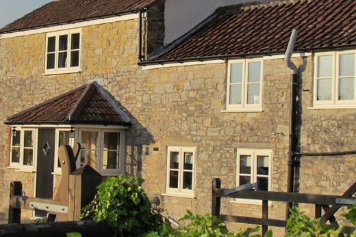 Cream uPVC casement windows