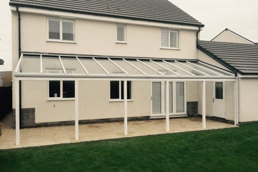 White uPVC veranda
