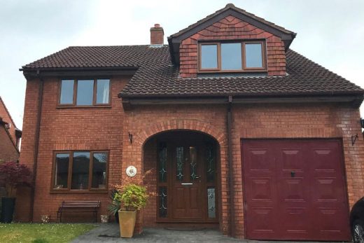 Golden Oak Effect Upvc Casement Windows