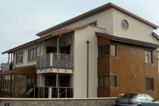 Bespoke golden oak effect uPVC windows
