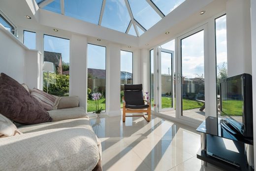 White uPVC LivinRoom with french doors