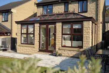 Rosewood effect uPVC LivinRoom