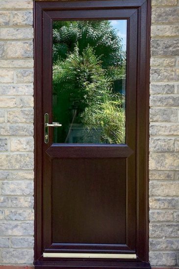 Rosewood effect uPVC door