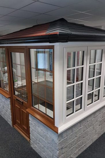 Majestic Designs tiled roof conservatory and windows