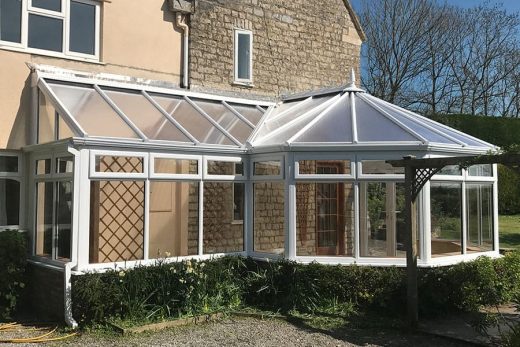 Bespoke P Shaped uPVC conservatory
