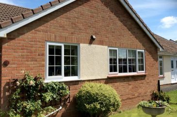 White uPVC Georgian casement windows