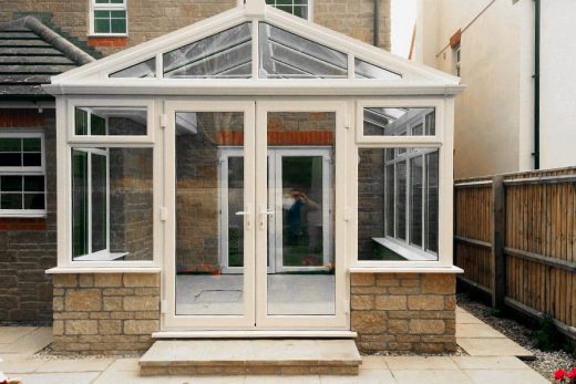 White uPVC gable conservatory
