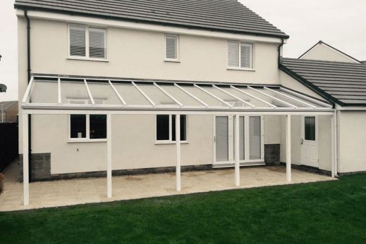 White uPVC Veranda
