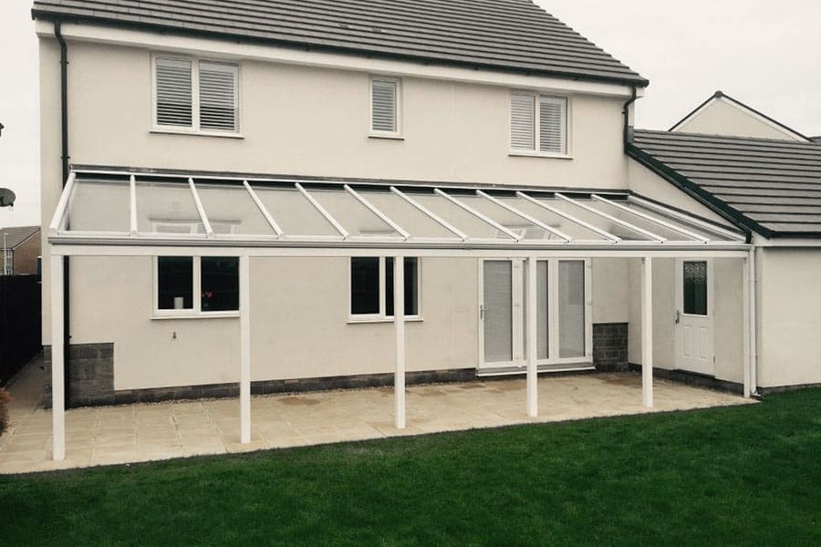 White uPVC Veranda