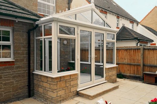 Cream uPVC gable conservatory