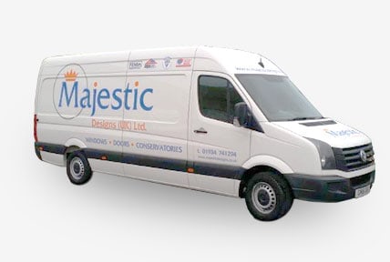 Majestic Designs installer van