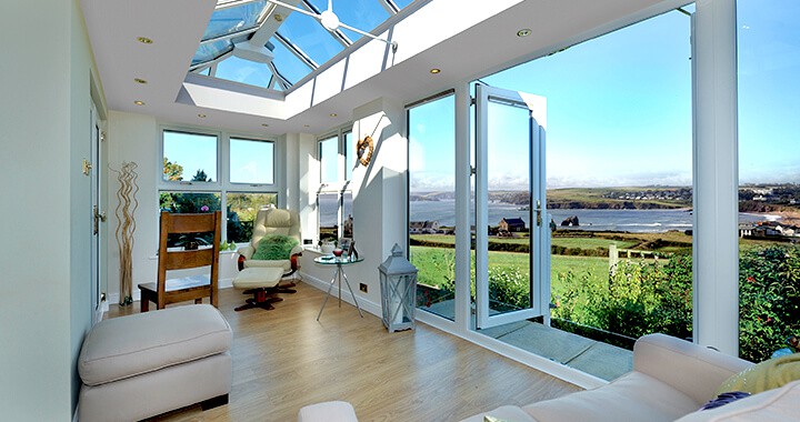uPVC orangery interior