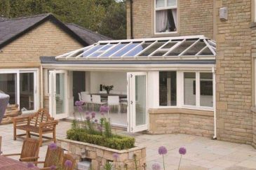 Cream uPVC orangery