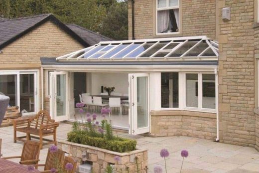 Cream uPVC orangery