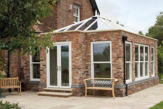 White uPVC orangery