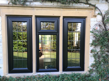 Schwarzbraun Black Casement uPVC Windows
