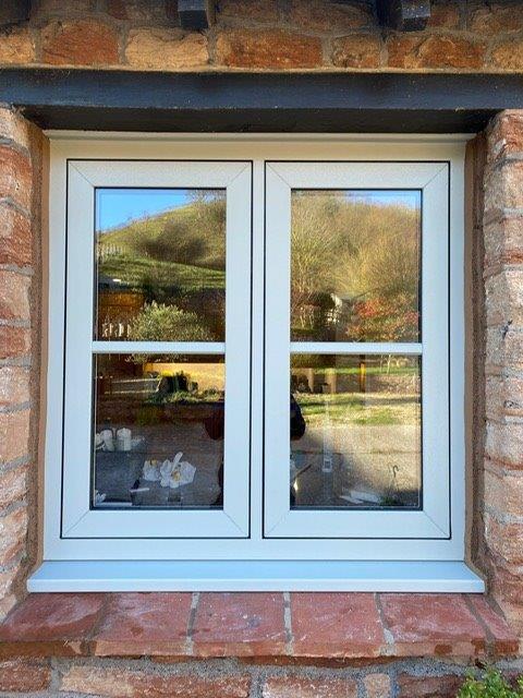 Agate grey flush fit window